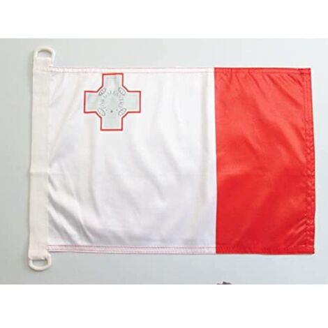 AZ FLAG Bandiera Malta 45x30 Cm - Poliestere 100D Con Foro - Bandiera Maltese Per Interni Ed Esterni - 6
