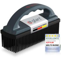 Glart 45THB Premium Spazzola per Cani, Spazzola per Pelo di Animali, Rimuove Pelo e Sporcizia da Tutti i Sedili Auto, Rivestimenti, Moquette, Antracite/Nero, per Auto, Casa, Ufficio