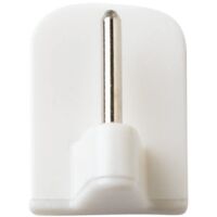Merriway BH00114 Gancio Autoadesivo di Sostegno Generale, Bianco, Set di 10 Pezzi