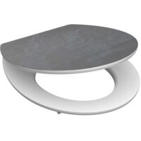 Tavoletta WC Lucida con Chiusura Ammortizzata BLACK STONE MDF SCHÜTTE
