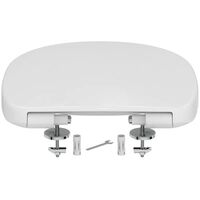 Ideal Standard - Multi Suites, Set di cerniere per sedile copriwater a chiusura rallentata serie Connect Space, EW00167, Neutro