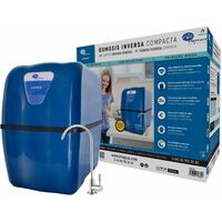 Bbagua Home. Attrezzatura compatta a 5 fasi per osmosi inversa Facile installazione sotto piano di lavoro e cambio di filtri. Basso rifiuto. Acqua sana di mineralizzazione debole.