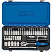 Draper 16366 - Set di chiavi a bussola metrica 1/4", 38 pezzi