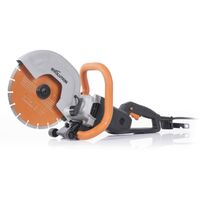 Evolution R255DCT 255 mm Sega da cemento - Non a benzina, capacità di taglio 102,5 mm, lama diamantata premium inclusa, scanalatrice da muro, sega affondamento