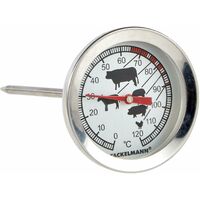 Fackelmann Termometro per Carne, Acciaio Inox, Argento, 11 cm