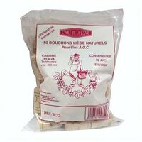 Bouchonnerie Jocondienne Tappo cilindrico in Sughero paraffinato x50-45x24 mm
