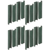 Alberts 531195 Clip in Filo Metallico, fosfatato di Zinco, con Rivestimento in plastica Verde, Larghezza 22 mm, Set da 800