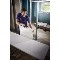Wolfcraft Pialla Extra-Large Per Cartongesso - Superficie 150x57 Mm, Ergonomica, Per Legno E Drywall - Foto 2