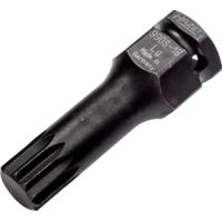 Hazet 990S-18Lg Inserto Chiave a Bussola per Avvitatori ad Impulso e Giraviti, Nero, Attacco Quadro, Cavo, 12.5 mm 1/2 di Pollice