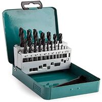 Makita D-54081 - Set di punte in acciaio HSS, 19 pezzi, multicolore