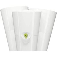 Poetic Fresh Herbs Trio Vaso Erbe Aromatiche, 3 x1 l, Bianco