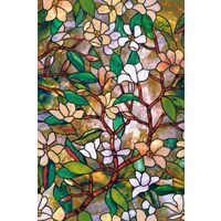da 61 x 92 cm Artscape con fantasia di magnolie effetto vetrata Pellicola adesiva per finestra 