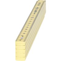 KS Tools 300.0061 Metro pieghevole in plastica, bianco, 2m