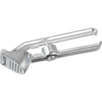 FACKELMANN Spremiaglio con snocciolatore per Ciliegie, Olive e schiaccianoci in Alluminio, 15,5 cm, 3 in 1, Argento, ca. 15,5cm