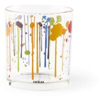 Excelsa Dripping Set 3 Bicchieri Acqua, Vetro, 25 cl