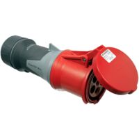 as - Schwabe Presa Elettrica CEE 400V/63A/5-pin - Presa CEE per correnti forti con connessioni a vite - Resistente agli urti - Protezione dagli spruzzi IP44 - Made in Germany, 61428
