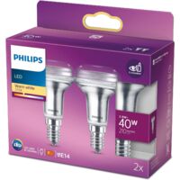 Philips LED Riflettore, 2 pz, equivalente a 40W, attacco E14, Luce Bianca calda