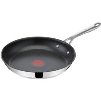 Tefal Diretto sulla padella di Jamie Oliver Cook E30406 28 cm Adatto per induzione Lavabile in lavastoviglie Rivestimento antiaderente di lunga durata Tecnologia del segnale termico acciaio inos