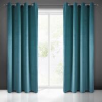 Tenda in velluto nero con occhielli, al pezzo, 140x300 cm | Maisons du