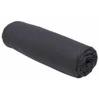 TODAY Essential - Lenzuolo con angoli, 160 x 200 cm, 2 persone, 100% cotone, tinta unita, colore: carbone