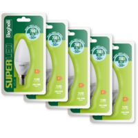 Beghelli 56889K, Luce Fredda 7 W, 5 pz