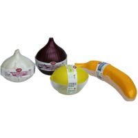Snips, Set 4 Contenitori Frigo Salva Freschezza, Contenitori per Alimenti, Salva Limone, Salva Cipolla, Salva Aglio e Salva Banana, Made in Italy, Bpa Free