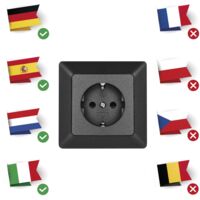 Presa Schuko EMOS Con Protezione Contatto - 250V/16A, Montaggio A Incasso, Bianco Lucido - Foto 6