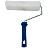 Nespoli Rullo anti-bolle, 25 cm, ideale per rimuovere bolle in applicazioni di pavimentazione, con plettri rotondi, manico in propilene