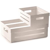 Snips, Set Cassetta Cucina 5+2 LT, Organizer Cucina, Cassetta Grande e Piccola, Colore Bianco , Made in Italy, Bpa Free