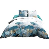 Copripiumino e due federe cotone lavato (240 x 220 cm) Inu Ecru - Biancheria da letto
