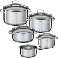Rösle Elegance Topfset, 5-TLG. Set di pentole, Acciaio Inossidabile, Argento, 16 cm, 5 unità