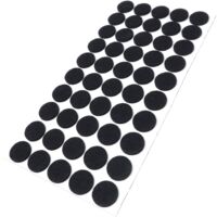 Adsamm® Feltrini Autoadesivi Bianchi - 50 Pezzi Rotondi Da 45 Mm Per Mobili - Proteggi Pavimenti E Arredi Con Questi Piedini In Feltro Da 3,5 Mm - 8