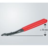 Tronchese Laterale Knipex 250 Mm - Forgiato, Bonderizzato, Per Meccanica E Fili Duri, Con Impugnatura Antiscivolo