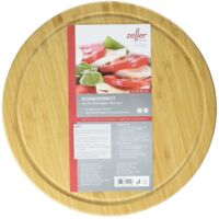 Tagliere Per Pane In Bambù Con Coltello - Zeller 39.5x23.5 Cm - Foto 12