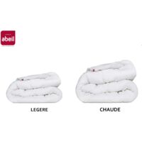 Piumone Abeil Matrimoniale Leggero 240x260 Cm - In Poliestere Riciclato, Tocco Pelle Di Pesca, Caldo E Morbido, Bianco