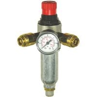Mecafer 152172 - Riduttore di pressione, filtro, 2 rubinetti, 1/4 m