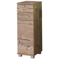 Schildmeyer Mobile Base 119969 Isola, 30x32,5x88 cm, Decoro Abete Rosso Argento