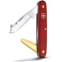 Victorinox, Coltello da innesto Combi 2, Professionale, per Vivai e Giardinieri, Svizzero, Rosso, Lama con Punta Appuntita Tip