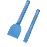 Footprint Set Scalpelli Piatto e a Freddo – Scalpello Muratore, Costruttore e Fai-da-te - Forgiato per Massima Resistenza - Scalpello per Piastrelle, Mattoni, Malta, Gesso, Pietra