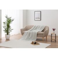 GYROHOME Coperta morbida in stile bohémien con motivo geometrico jacquard, fodera per divano in misto lana di nappa, set da 1, per letto, sedia (geometria-16,7 x 198,1 cm