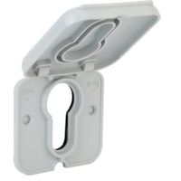 Geba 606.RSK0.00 Tappo Antipioggia Mezzo Cilindro profilato, Interruttore a Chiave IP65, Grigio Chiaro