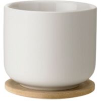 Stelton STTX-632-1 Theo Cup con Sottobicchiere, Sabbia