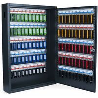 Armadietto Portachiavi Pavo Deluxe Con 150 Gancetti - Grigio Scuro, Perfetto Per Casa E Ufficio - Foto 4