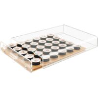 MACOM Portacapsule Universale Per Caff&egrave; - Legno, 18 Capsule, Compatibile Nespresso E Altri