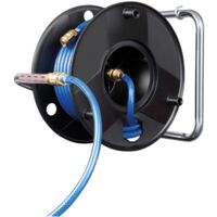 Brennenstuhl, Tamburo Prolunga per Tubo Flessibile Lunghezza Tubo 20 M Anti Twist Diametro Tubo 6/12 Mm, Nero/Blu