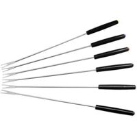 Fackelmann 48491 - Forchette da Fondue in Acciao Inossidabile, 27 cm, pacco da 6