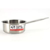 Pentole Agnelli COIX3105E16 Linea Acciaio Casseruola Alta con Manico, Argento, 16 cm