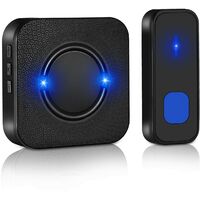 Campanello Wireless TECKNET – 400 M, IP65, Ricaricabile, 2 Ricevitori E 60 Melodie Per Casa O Ufficio