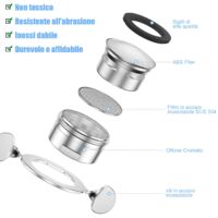 Aeratore Per Rubinetto M24 - Set 6 Pezzi Con Chiave E Guarnizioni - Foto 10