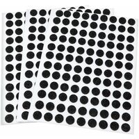 Adsamm® / 324 x feltrini autoadesivi ultrasottili/Nero/ø 10 mm/Rotondo/piedini per mobili in feltro extra fine da 1.5 mm di spessore/pad protettivi per arredi